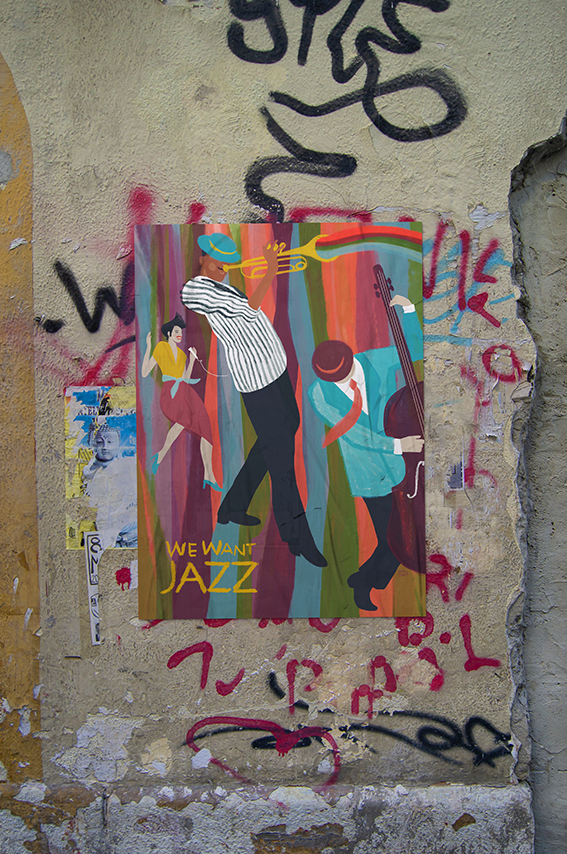 WE WANT JAZZ Gloria-Pozzi-illustrazione